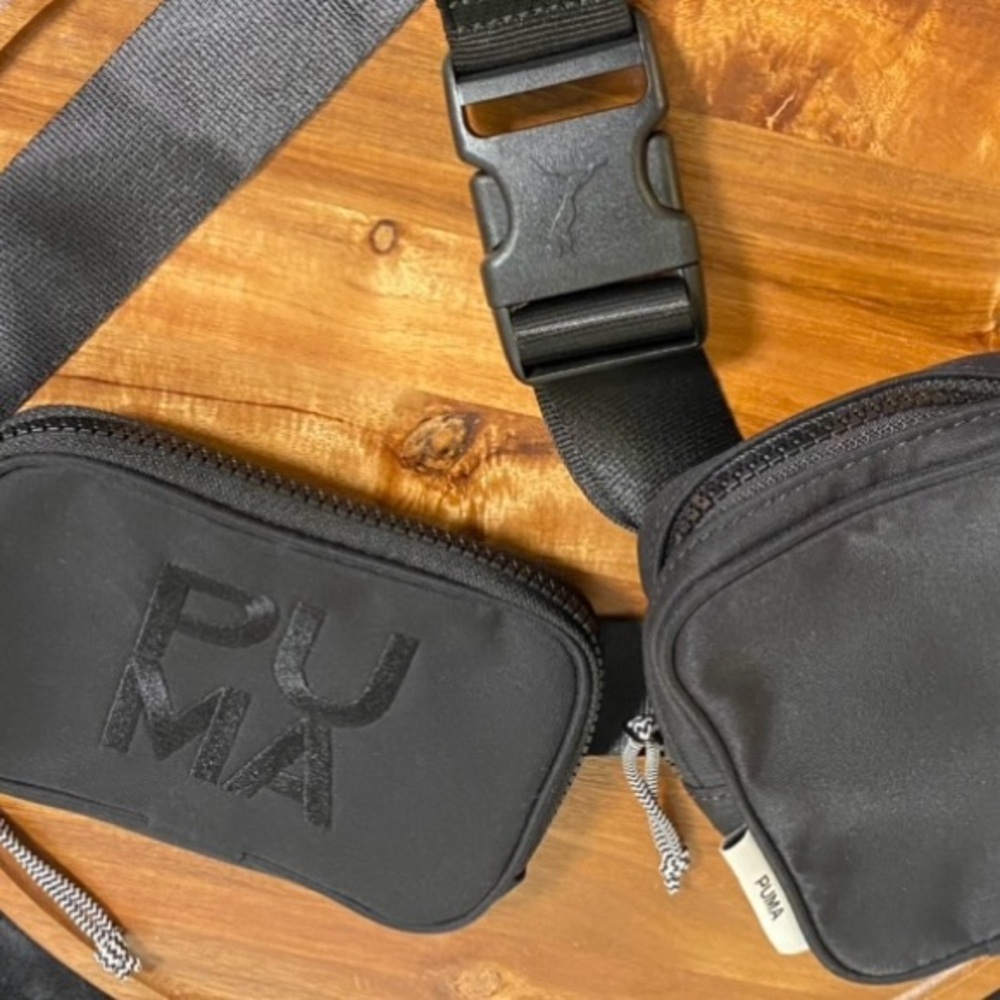 Puma Infuse Waist Bag belt bag | 2 bag pouches on 1 belt | Black | 078052-02